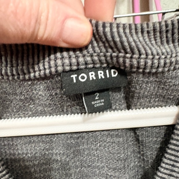 EXCELLENT TORRID 2 BLACK RIBBED MINI FIT FLARE SKATER DRESS - Picture 4 of 8